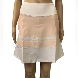 Puma Womens Powershape Skort Size XS Long Pink White Striped Golf Tennis NWT $75